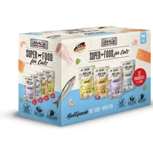 Schnäppchen Sparpaket 4 x 12 x 100 g Mac's Multipack Nr. 1 Adult Katzen Nassfutter